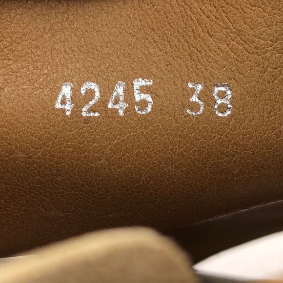 P. Monjo Olive Leather Cutout Zip Ankle Sandals EUR 38 - Picture 8 of 12